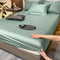 Luxury Glossy Cotton Fitted Bed Sheet