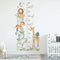 3PC Cartoon Animal Height Ruler Wall Stickers