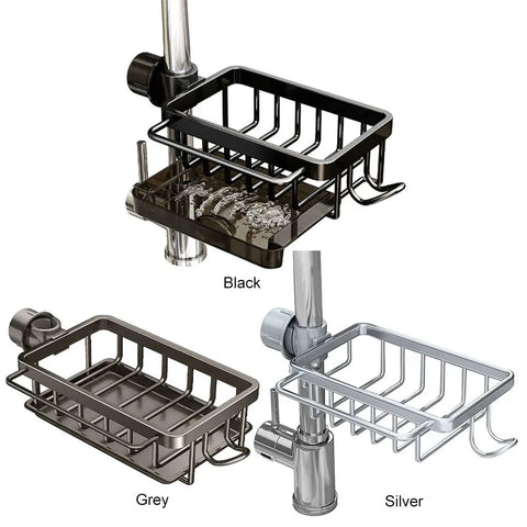 Kitchen Sink Faucet Organizer Sponge Rack