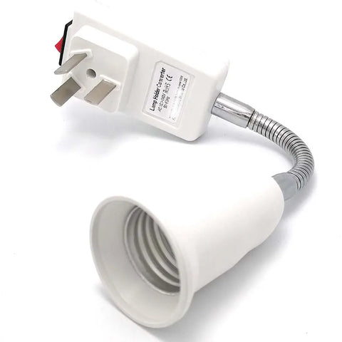 Flexible Lamp Adapter E27 to EU UK US AU Plug