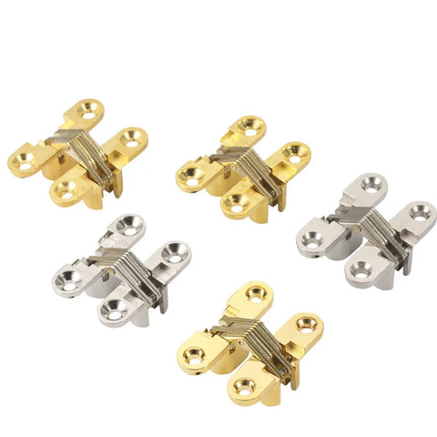 2PCS 12x43MM Invisible Hinges
