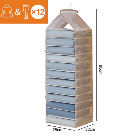 Wardrobe Hanging Clothes Organizer