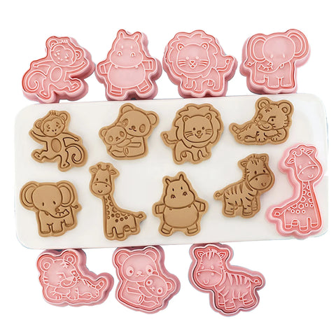 8PCS Funny Zoo Cookie Cutters