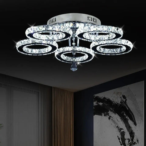 Luxora Beam Luxury Crystal Ceiling Fan