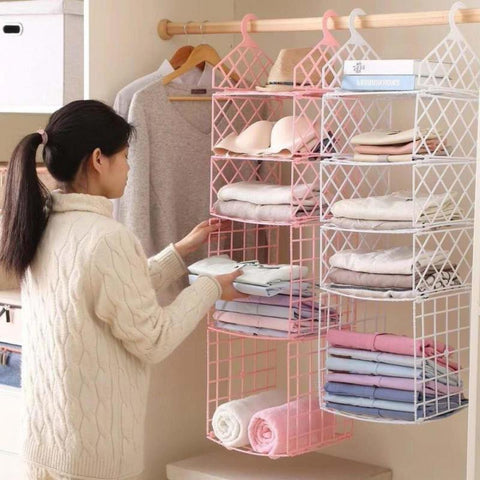 Multilayer Hanging Clothes Shelves