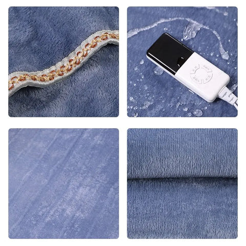 Electric Heating Bed Topper Fleece Blanket