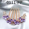 Rhinestone Butterfly Hair Comb Pin