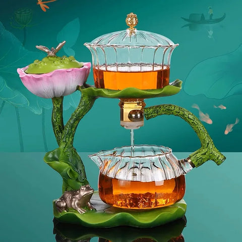 Lotus Essence: Heat-Resistant Kungfu Tea Set