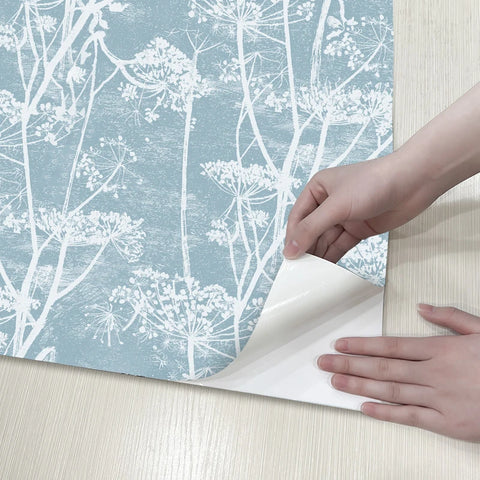 Blue Trees Peel And Stick Wallpaper