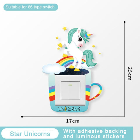 3D Cartoon Switch Sticker