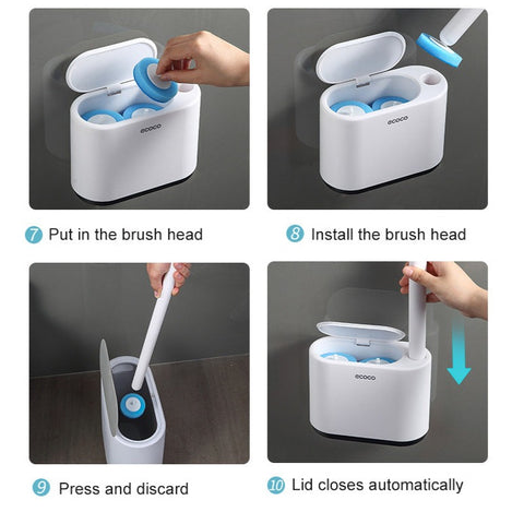 Disposable Toilet Brush Set