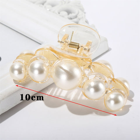 Pearls Hair Claw Clip