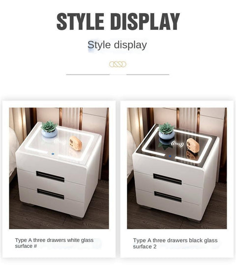 LED Smart Bedside Cabinet