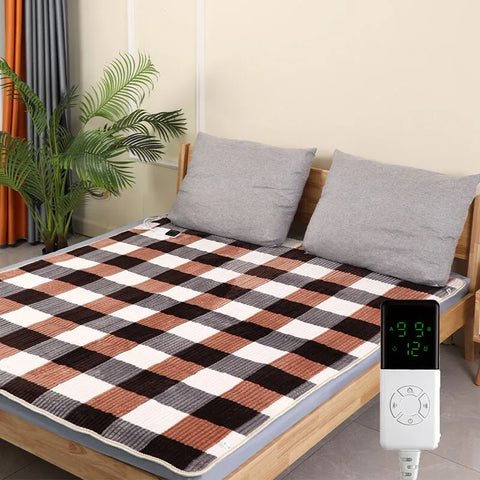Electric Heating Fleece Blanket Bed Topper