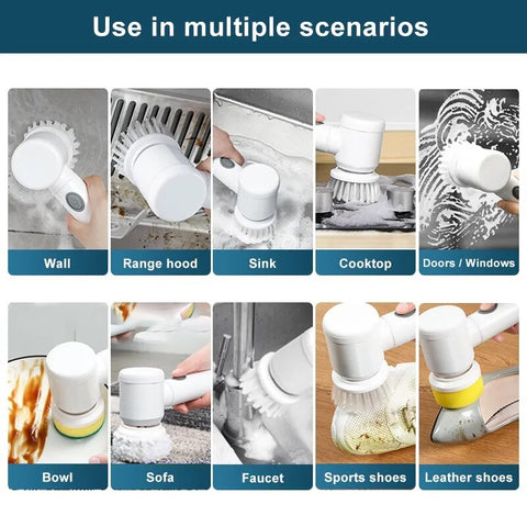 Electric Cleaning Brush Set