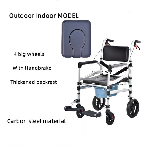 Foldable Toilet Wheelchair