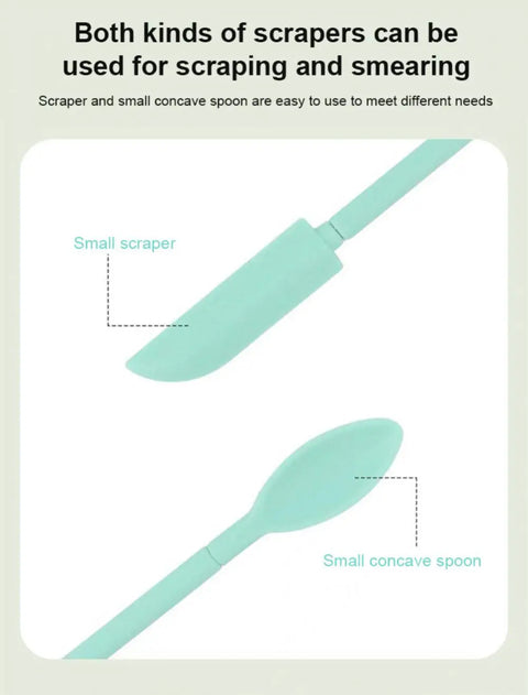 Silicone Spatula Scraper Brush