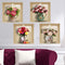 4PCS Potted Flower Plant Wall Stickers