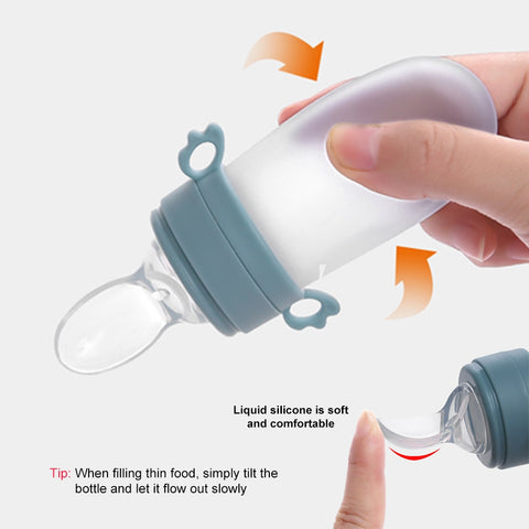 2-In-1 Baby Feeding Bottle Spoon Fruit Pacifier