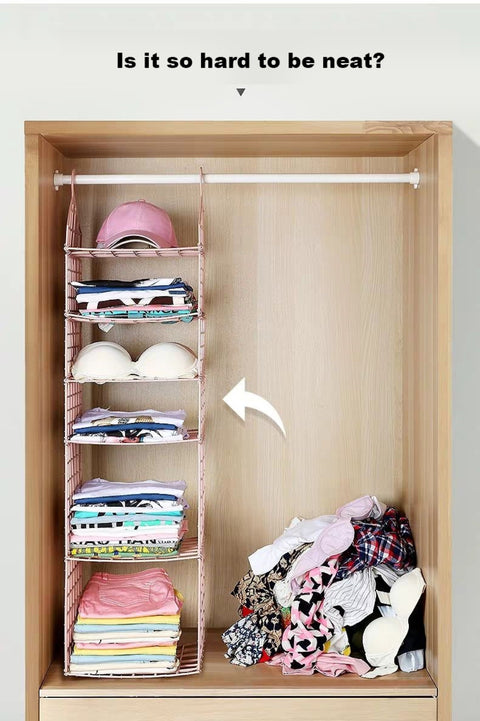 Multilayer Hanging Clothes Shelves