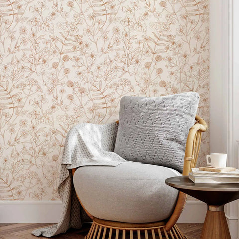 Wild Meadow Botanical Wallpaper