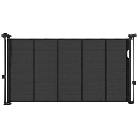 140cm/180cm/280cm Retractable Baby & Pet Safety Gate – 87cm Tall Extendable Mesh Barrier for Stairs, Doorways & Hallways