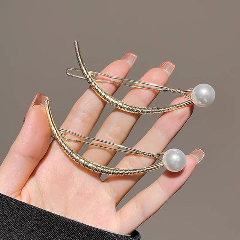 Elegant Rhinestone Metal Hair Pin