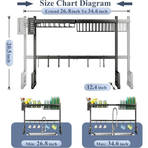 Over The Sink Dish Rack