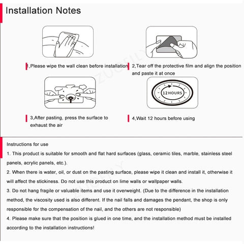 Adhesive Wall Nails Screws