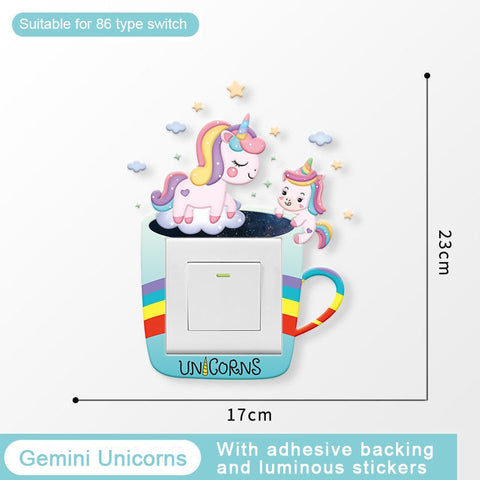 3D Cartoon Switch Sticker