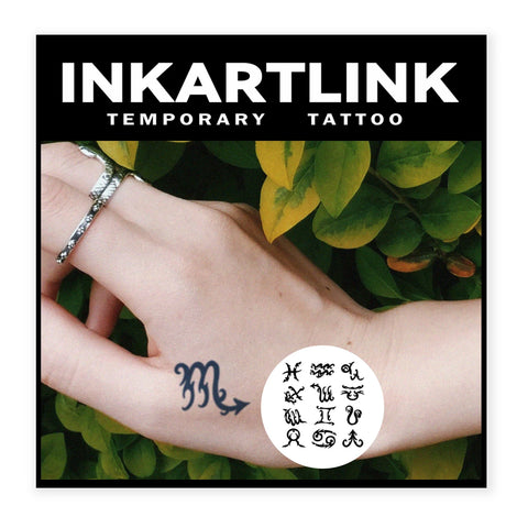 Horoscope Temporary Tattoo Sticker