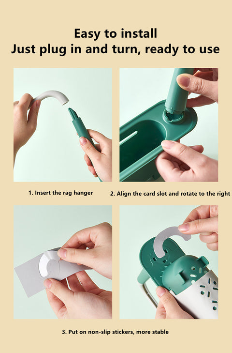 Retractable Sink Sponge Rack