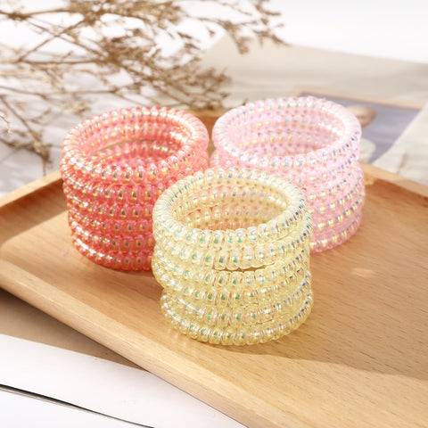 6PCS Spiral Hair Ties