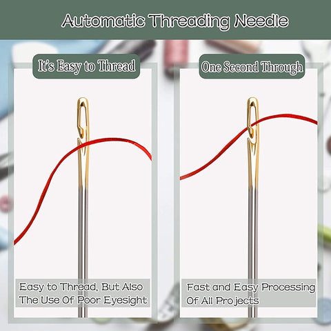 12/36PCS Easy-Threading Sewing Needles