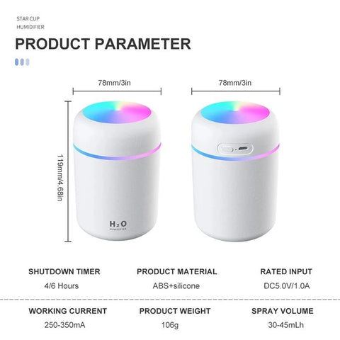 USB Air Humidifier Aroma Oil Diffuser