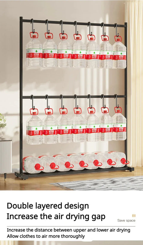 Movable Clothes Drying Rack