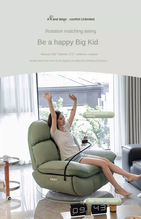 Electric Heating Massage Recliner Armchair Sofa