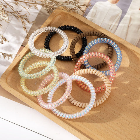 6PCS Spiral Hair Ties