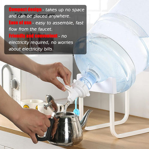 Bottled Water Stand Rack + Valve