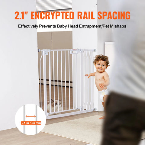 Pet Baby Gate 29.5"-39"/ 48.4"/ 53"/ 57.8" Extra Wide 30"