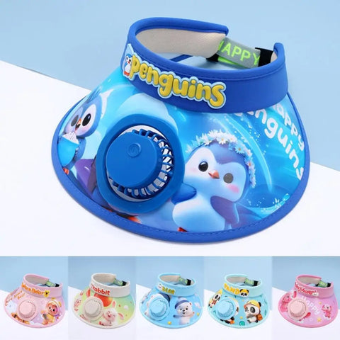 Kid Summer Cooling Fan Hat