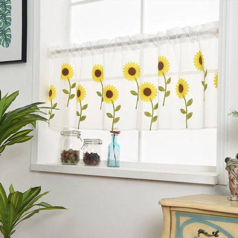 Sunflower Half Curtain