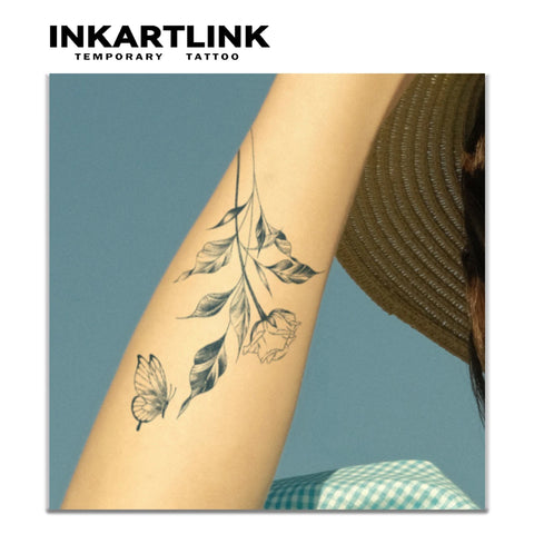 Simple Flower Temporary Tattoo Sticker