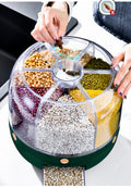Rotatable Rice Grain Dispenser Storage Box