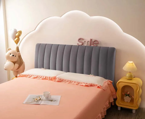 Plush Quilted Bed Headboard Cover