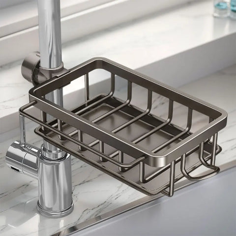 Kitchen Sink Faucet Organizer Sponge Rack
