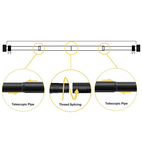 Heavy Duty Adjustable Curtain Rod