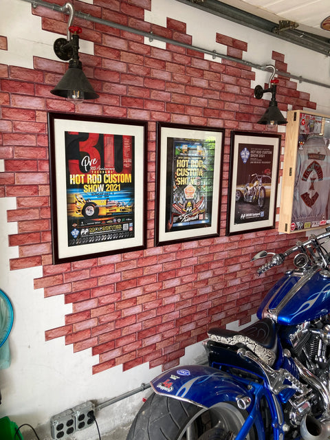 10PCS 3D Brick Wall Paper