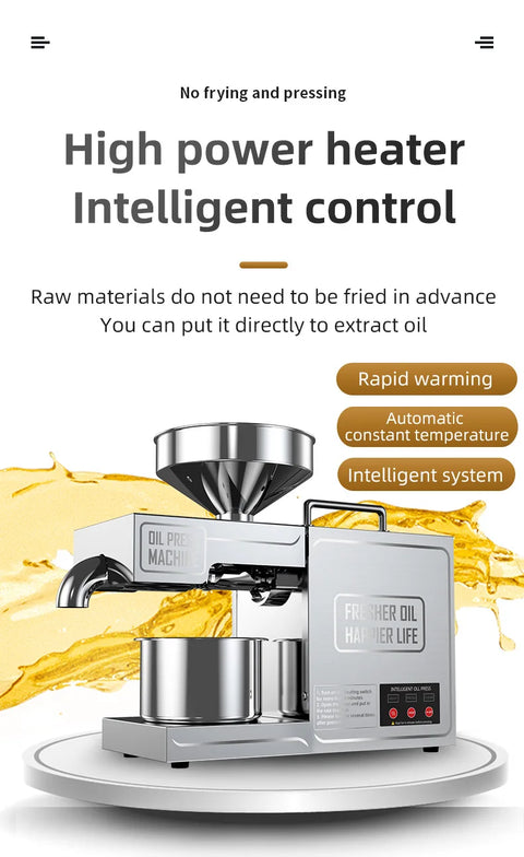 Stainless Steel Hydraulic Oil Press