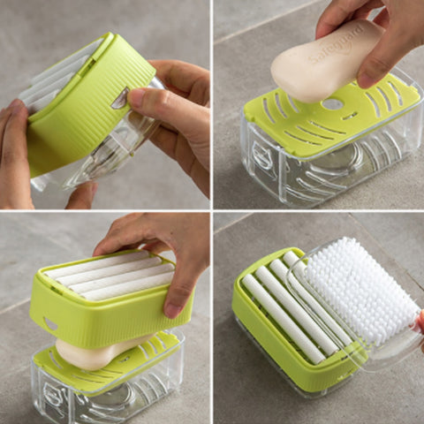 2 in 1 Multifunctional Soap Box Laundry Brush